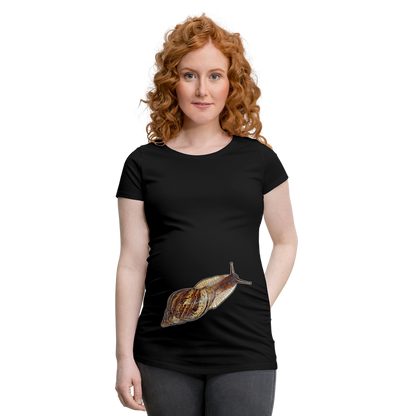 Frauen Schwangerschafts-T-Shirt Achatina reticulata wildfarben - Schwarz