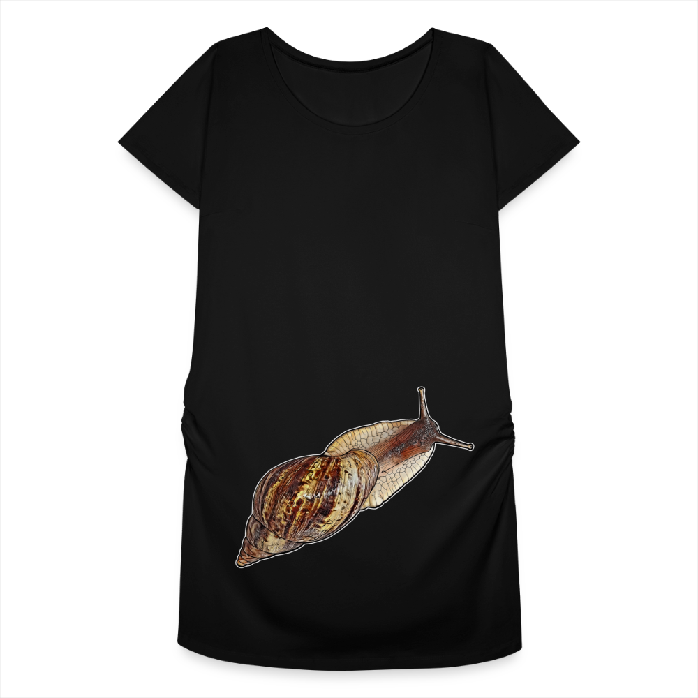 Frauen Schwangerschafts-T-Shirt Achatina reticulata wildfarben - Schwarz