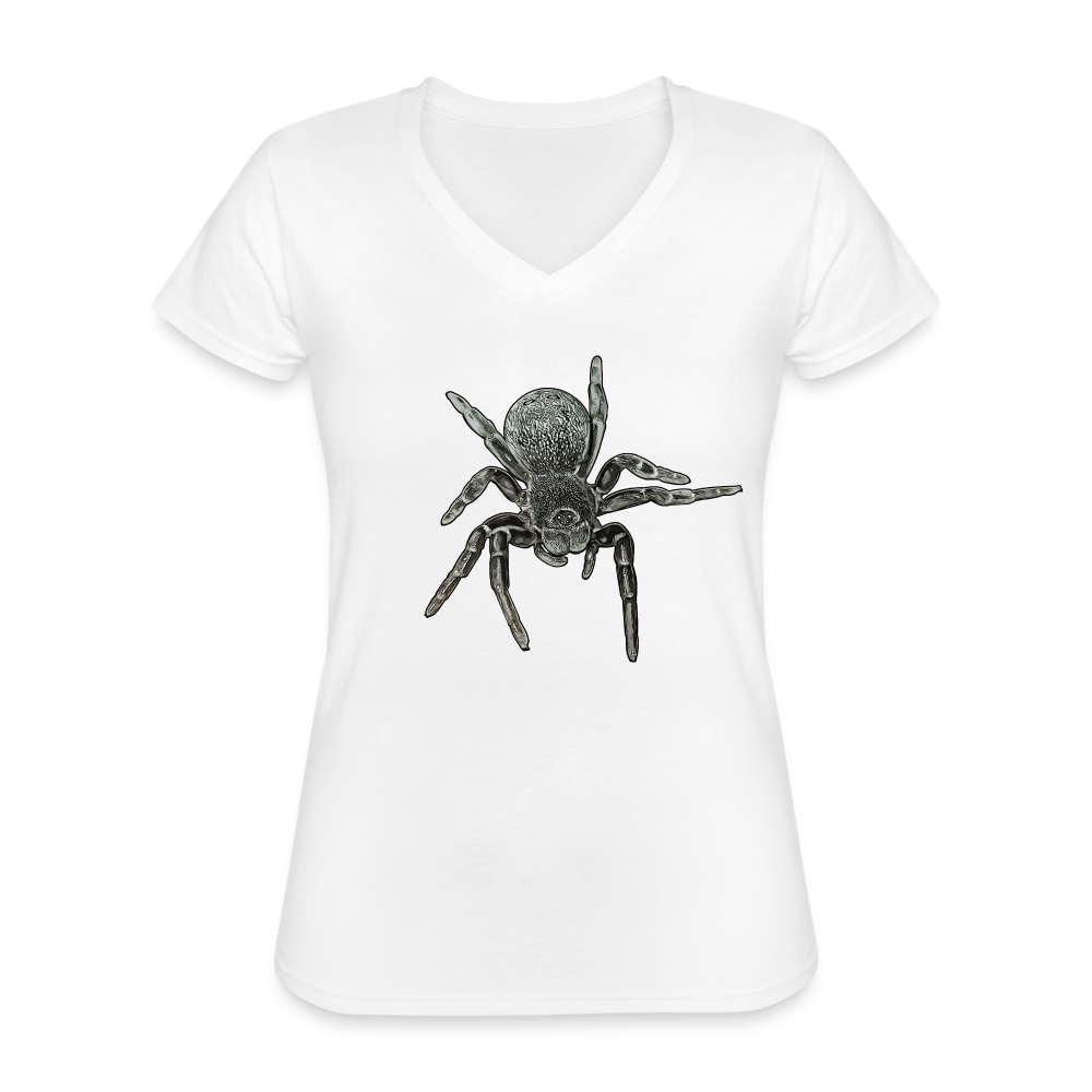 Frauen-T-Shirt mit V-Ausschnitt Eresus walckenaeri - weiß