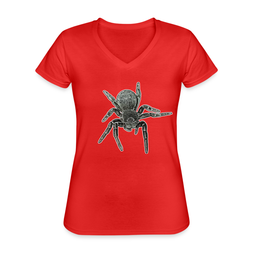 Frauen-T-Shirt mit V-Ausschnitt Eresus walckenaeri - Rot