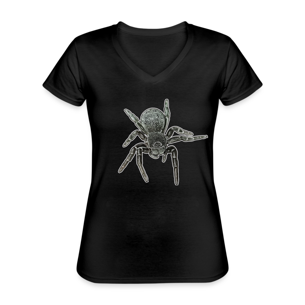 Frauen-T-Shirt mit V-Ausschnitt Eresus walckenaeri - Schwarz