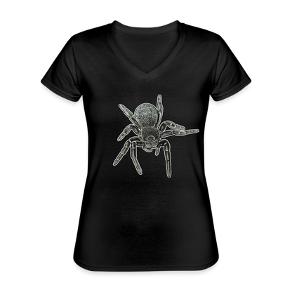 Frauen-T-Shirt mit V-Ausschnitt Eresus walckenaeri - Schwarz