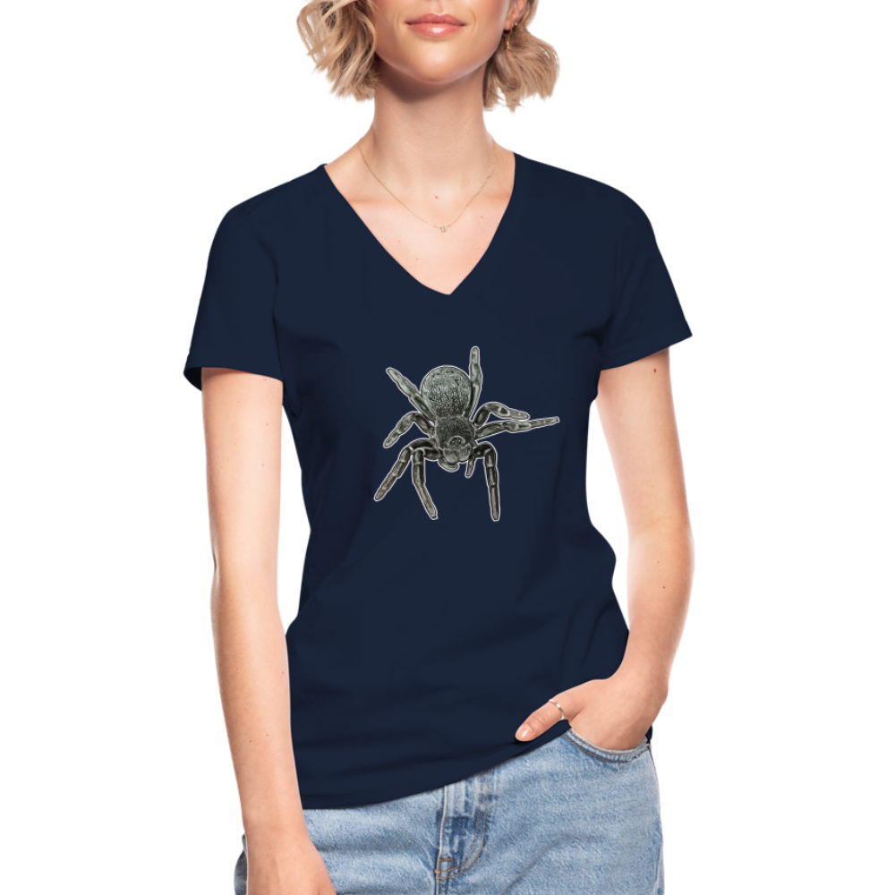 Frauen-T-Shirt mit V-Ausschnitt Eresus walckenaeri - Navy