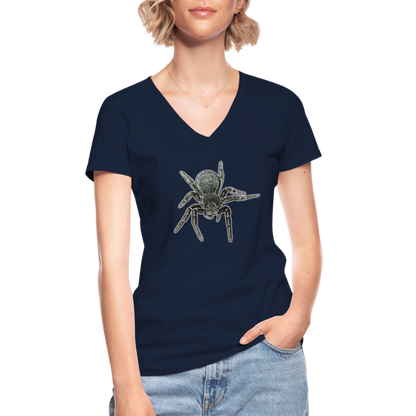 Frauen-T-Shirt mit V-Ausschnitt Eresus walckenaeri - Navy