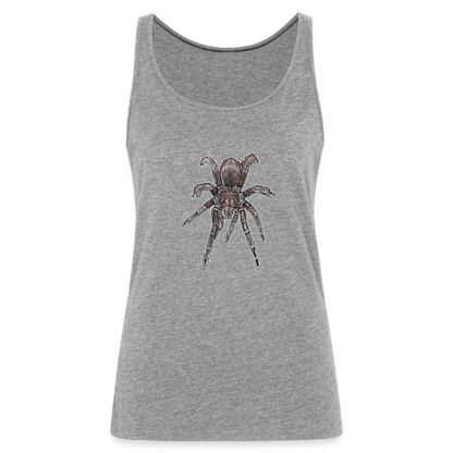 Frauen Tank Top Pamphobeteus sp Machala juvenile - Grau meliert