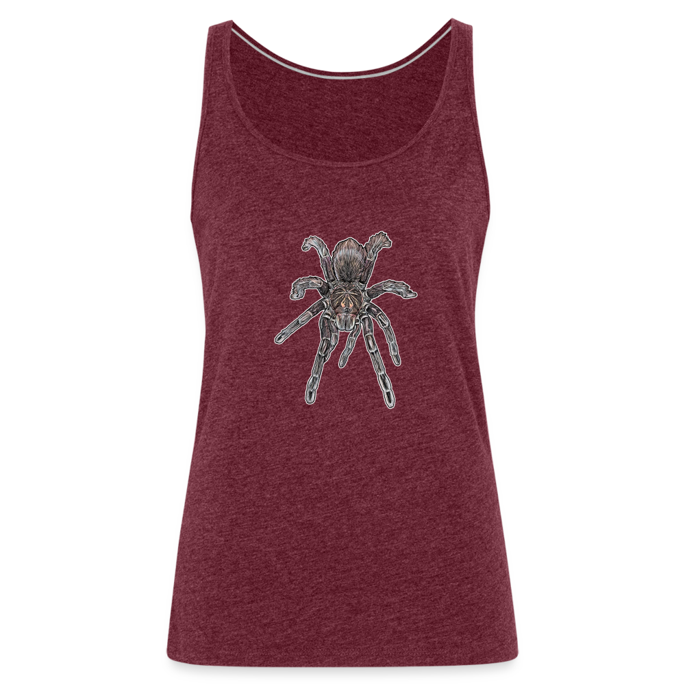 Frauen Tank Top Pamphobeteus sp Machala juvenile - Bordeauxrot meliert