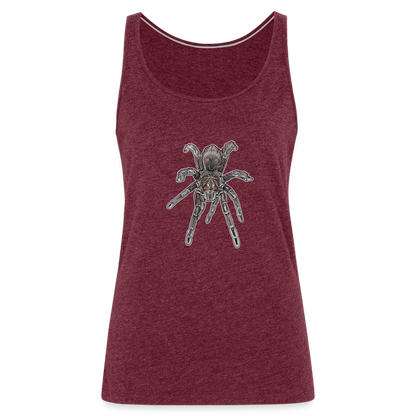 Frauen Tank Top Pamphobeteus sp Machala juvenile - Bordeauxrot meliert
