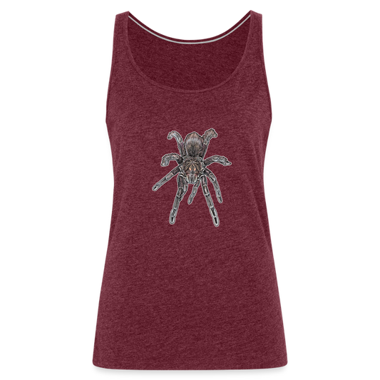 Frauen Tank Top Pamphobeteus sp Machala juvenile - Bordeauxrot meliert