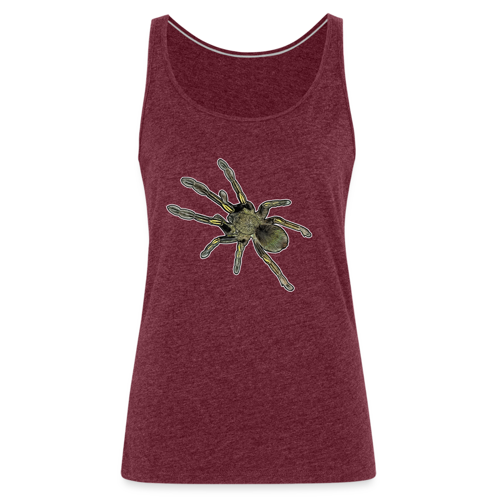 Frauen Tank Top Ephebopus murinus - Bordeauxrot meliert