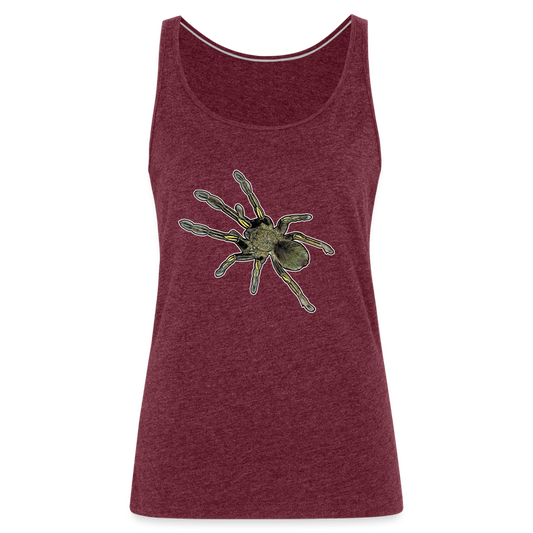 Frauen Tank Top Ephebopus murinus - Bordeauxrot meliert