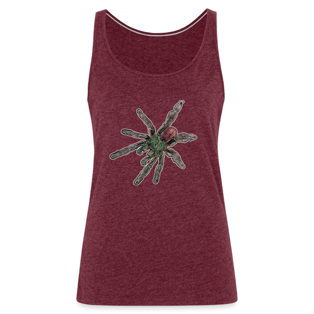 Frauen Tank Top Caribena versicolor - Bordeauxrot meliert