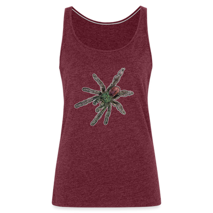 Frauen Tank Top Caribena versicolor - Bordeauxrot meliert