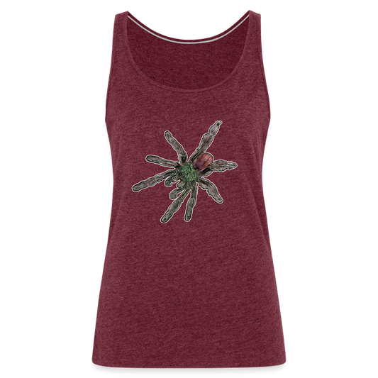 Frauen Tank Top Caribena versicolor - Bordeauxrot meliert