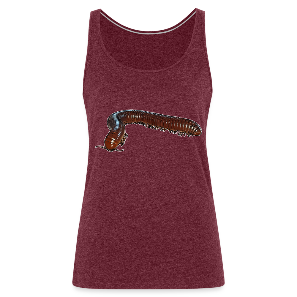Frauen Tank Top Ophistreptus guineensis - Bordeauxrot meliert