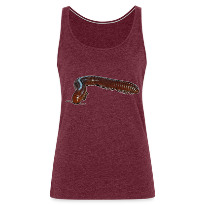 Frauen Tank Top Ophistreptus guineensis - Bordeauxrot meliert