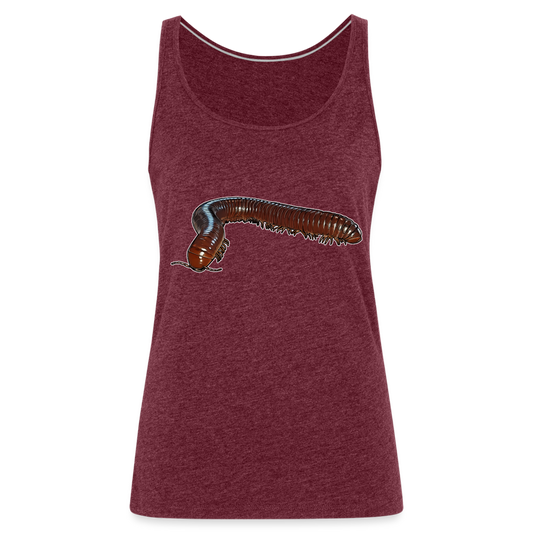 Frauen Tank Top Ophistreptus guineensis - Bordeauxrot meliert