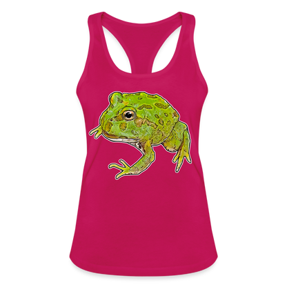 Frauen Ringerrücken Tank Top Ceratophrys cranwelli Peppermint Blue - dunkles Pink