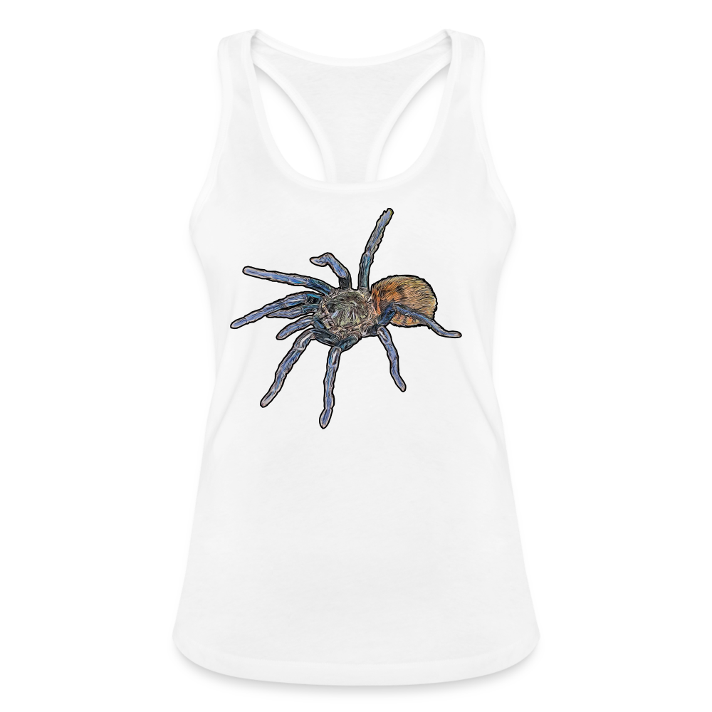 Frauen Ringerrücken Tank Top Chromatopelma cyaneopubescens - weiß