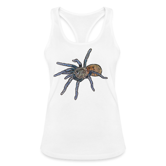 Frauen Ringerrücken Tank Top Chromatopelma cyaneopubescens - weiß