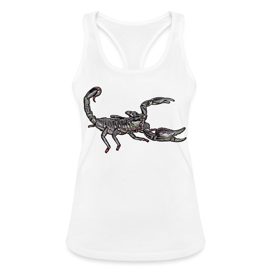 Frauen Ringerrücken Tank Top Heterometrus silenus - weiß