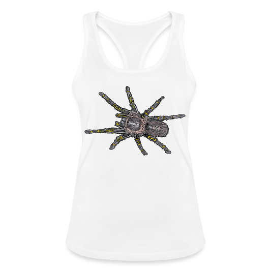 Frauen Ringerrücken Tank Top Grammostola pulchripes - weiß