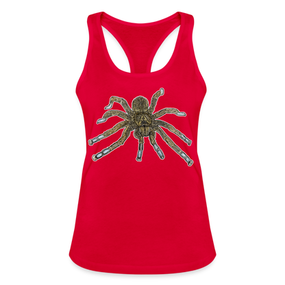 Frauen Ringerrücken Tank Top Idiothele mira - Rot