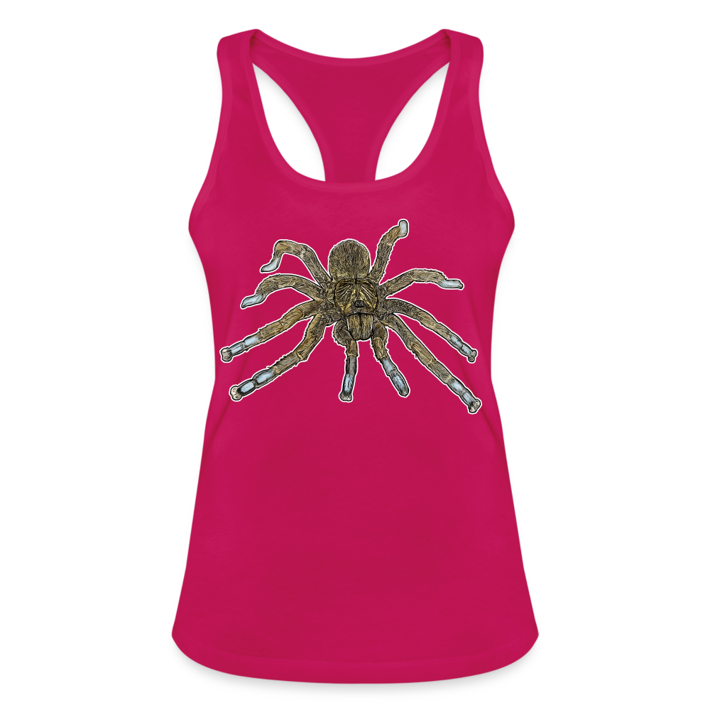 Frauen Ringerrücken Tank Top Idiothele mira - dunkles Pink
