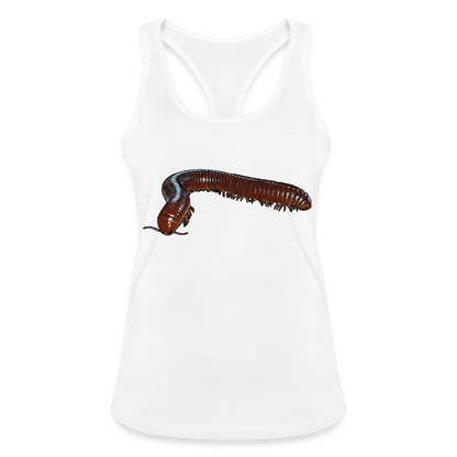 Frauen Ringerrücken Tank Top Ophistreptus guineensis - weiß