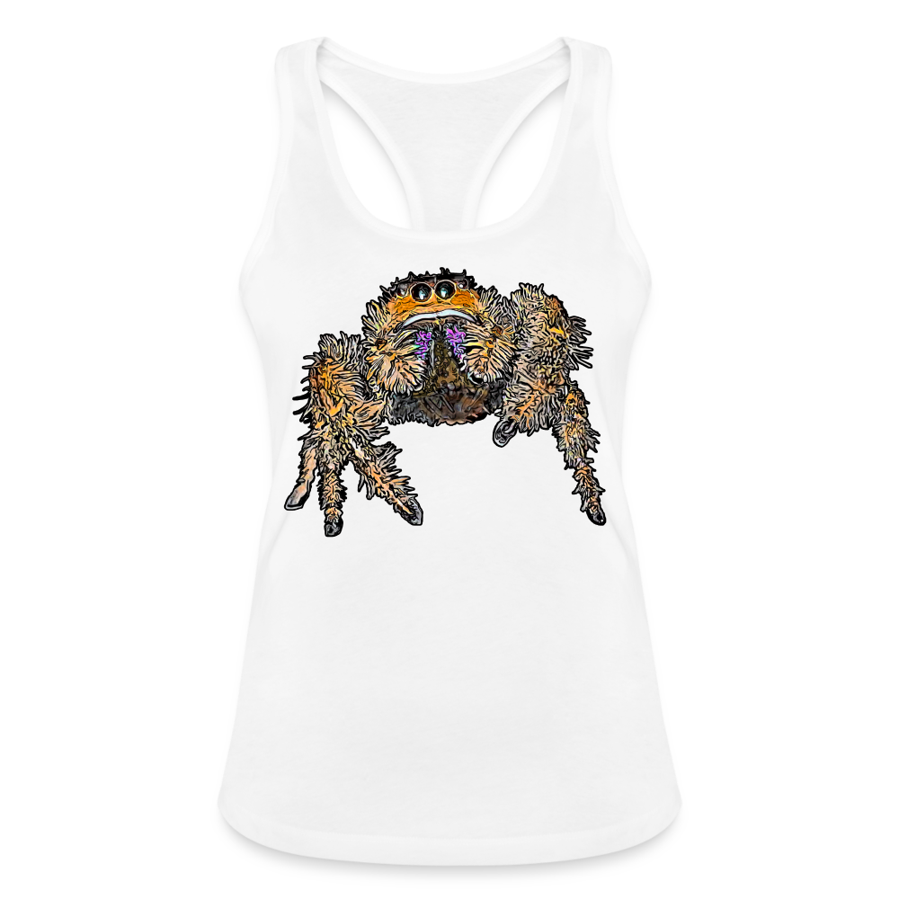 Frauen Ringerrücken Tank Top Phidippus regius Everglades female - weiß