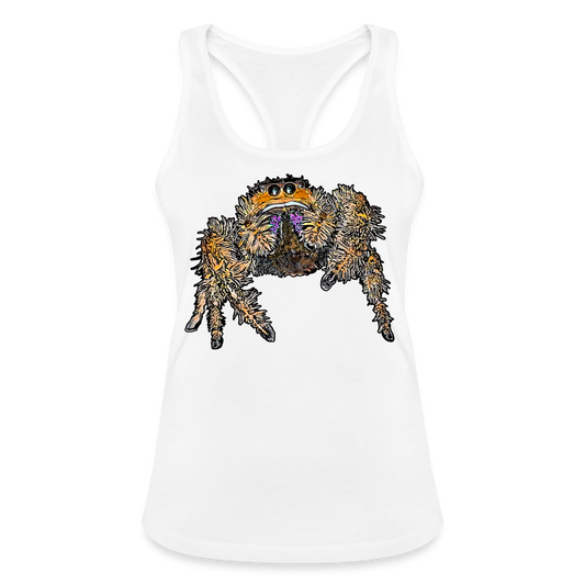 Frauen Ringerrücken Tank Top Phidippus regius Everglades female - weiß