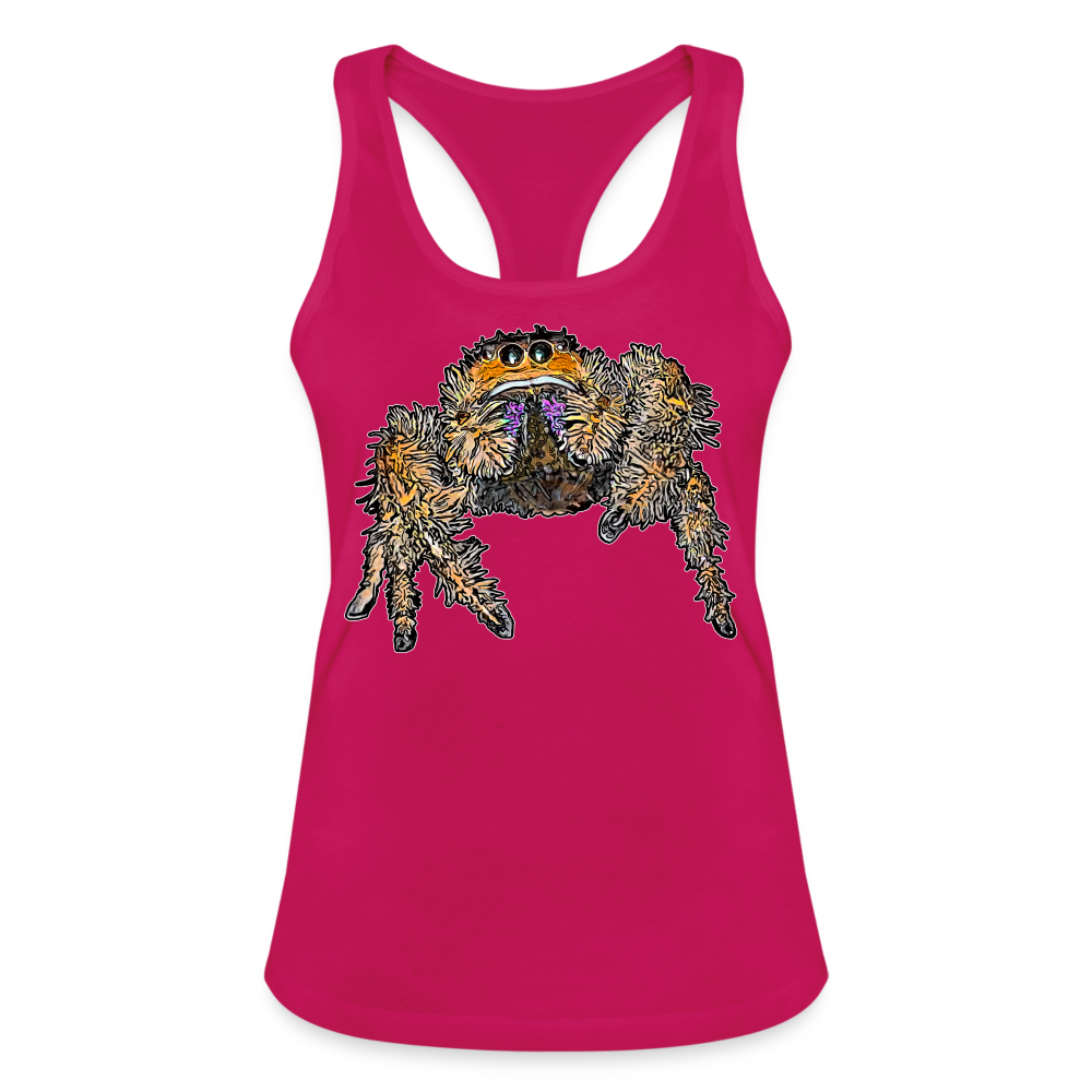 Frauen Ringerrücken Tank Top Phidippus regius Everglades female - dunkles Pink