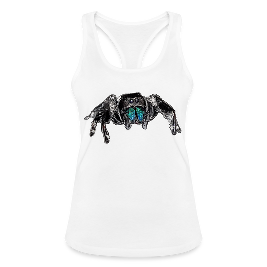 Frauen Ringerrücken Tank Top Phidippus regius Everglades male - weiß