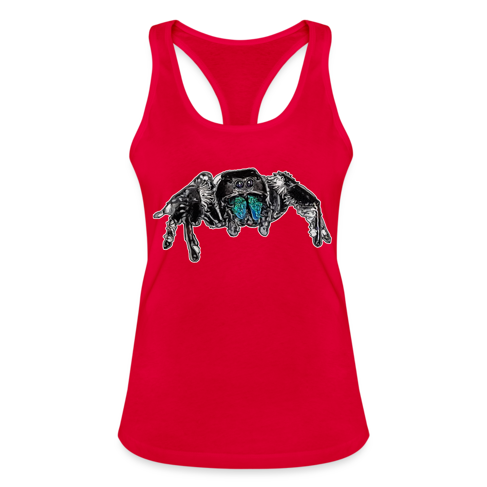 Frauen Ringerrücken Tank Top Phidippus regius Everglades male - Rot