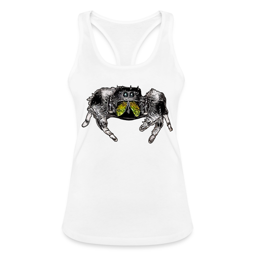 Frauen Ringerrücken Tank Top Phidippus regius Rastafari male - weiß