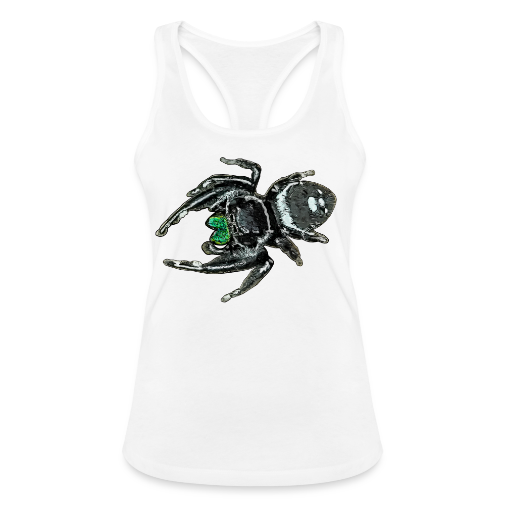 Frauen Ringerrücken Tank Top Phidippus regius White Bahamas male - weiß
