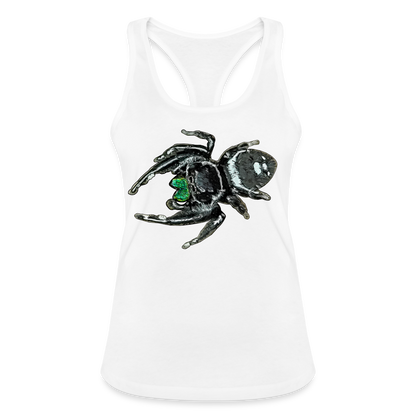 Frauen Ringerrücken Tank Top Phidippus regius White Bahamas male - weiß
