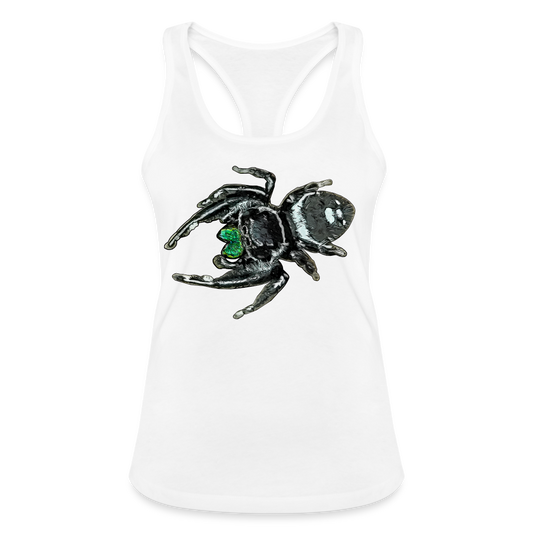 Frauen Ringerrücken Tank Top Phidippus regius White Bahamas male - weiß