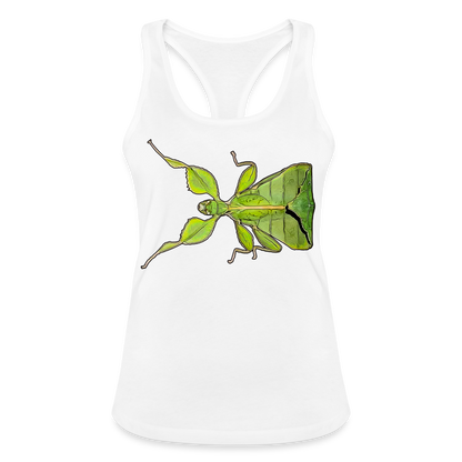 Frauen Ringerrücken Tank Top Phyllium philippinicum female - weiß