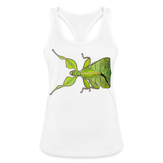 Frauen Ringerrücken Tank Top Phyllium philippinicum female - weiß