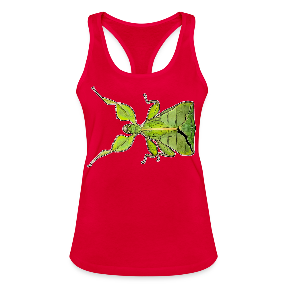 Frauen Ringerrücken Tank Top Phyllium philippinicum female - Rot