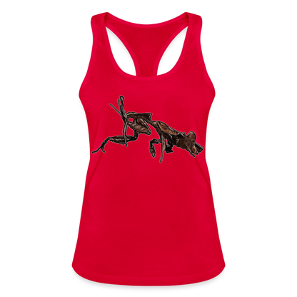 Frauen Ringerrücken Tank Top Phyllocrania paradoxa female 2 - Rot