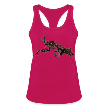 Frauen Ringerrücken Tank Top Phyllocrania paradoxa female 2 - dunkles Pink
