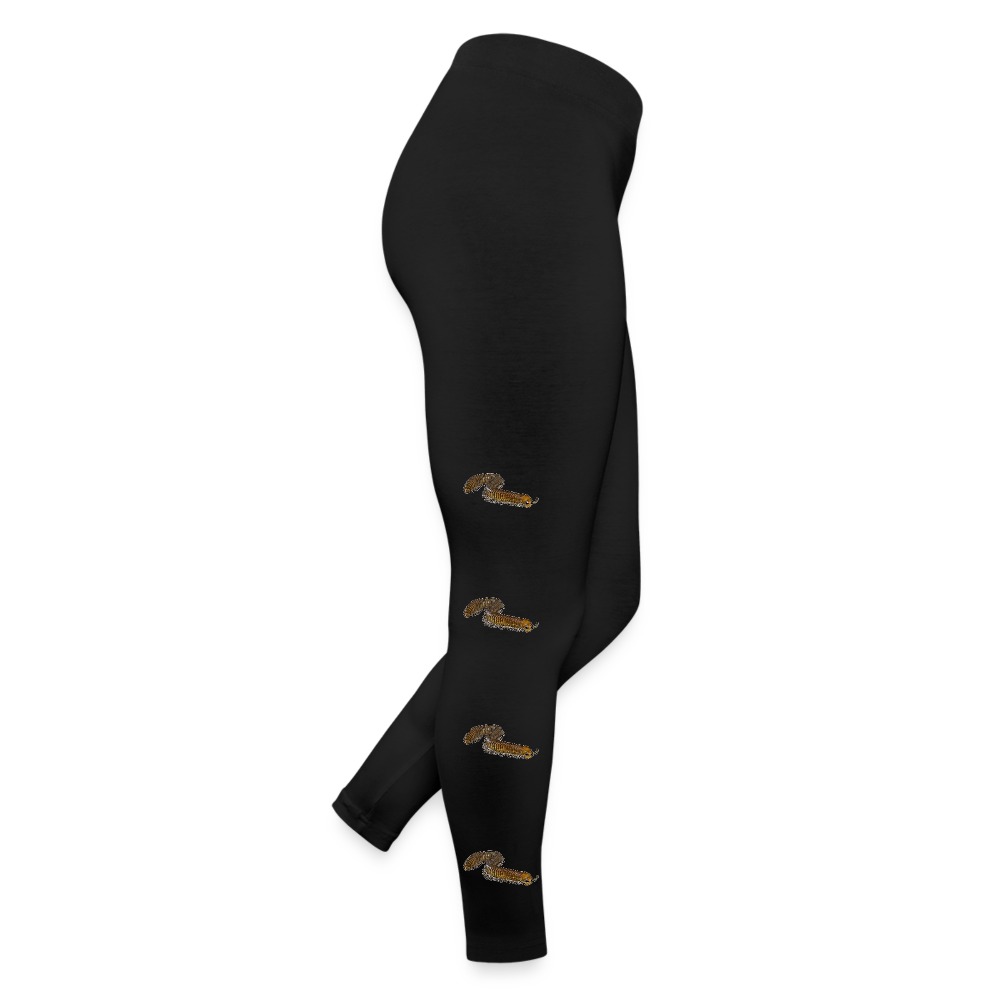 Frauen Jersey Leggings Telodeinopus aoutii - Schwarz