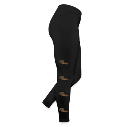 Frauen Jersey Leggings Telodeinopus aoutii - Schwarz