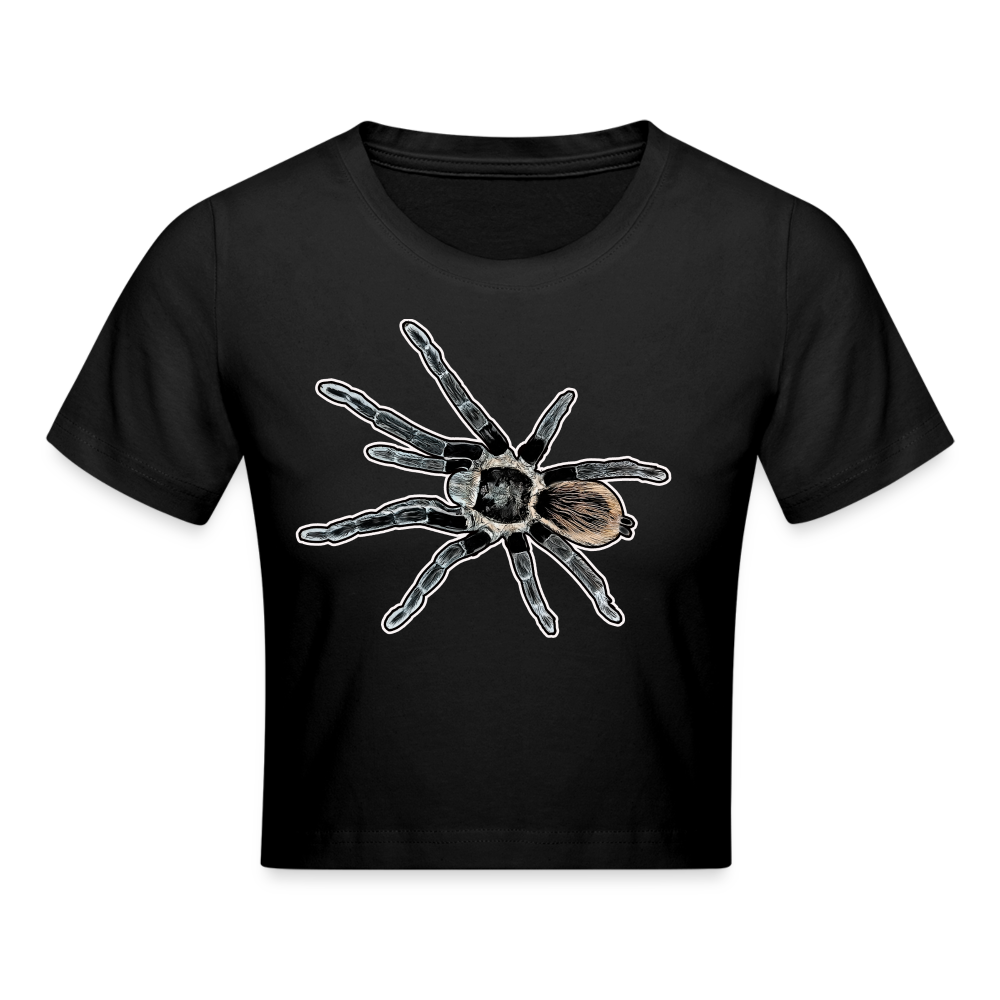 Crop T-Shirt Tliltocatl vagans - Schwarz