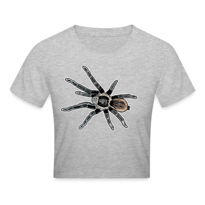 Crop T-Shirt Tliltocatl vagans - Grau meliert