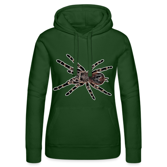 Frauen Russell Kapuzen Sweater Acanthoscurria geniculata - Flaschengrün