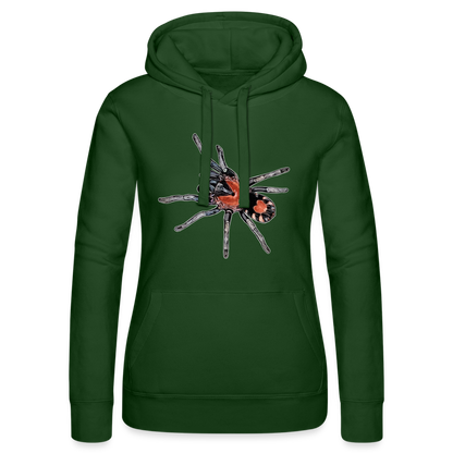 Frauen Russell Kapuzen Sweater Cyriocosmus elegans - Flaschengrün