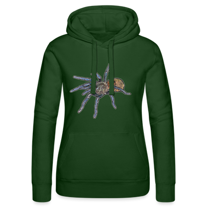 Frauen Russell Kapuzen Sweater Chromatopelma cyaneopubescens - Flaschengrün