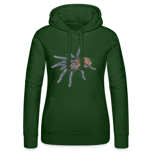 Frauen Russell Kapuzen Sweater Chromatopelma cyaneopubescens - Flaschengrün